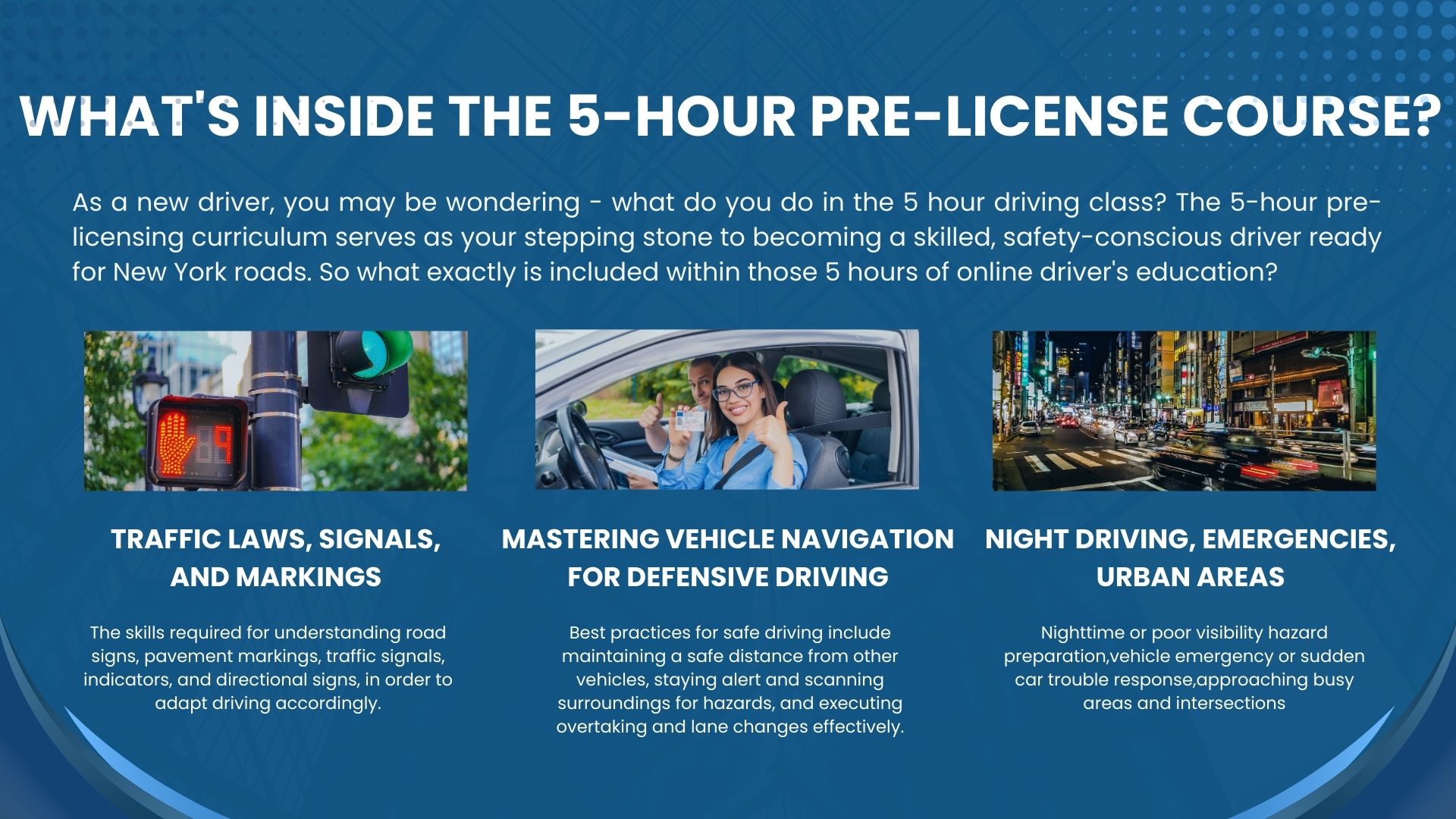 What's Inside the 5-Hour Pre-License Course